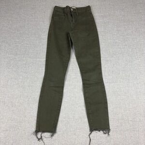 L'AGENCE High-Rise Skinny Jeans in Olive Green